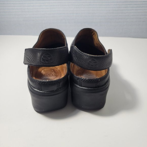 ARIAT Santa Cruz Black Leather Mules Slip On Clogs Women's Size 10B - Picture 4 of 9